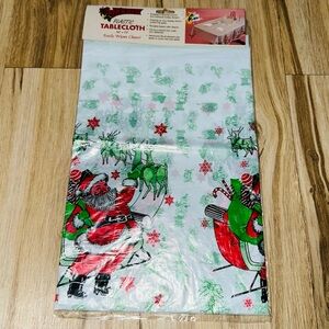 Retro Christmas Vintage MCM Holiday Cozy Nostalgia Nostalgic Table Cloth